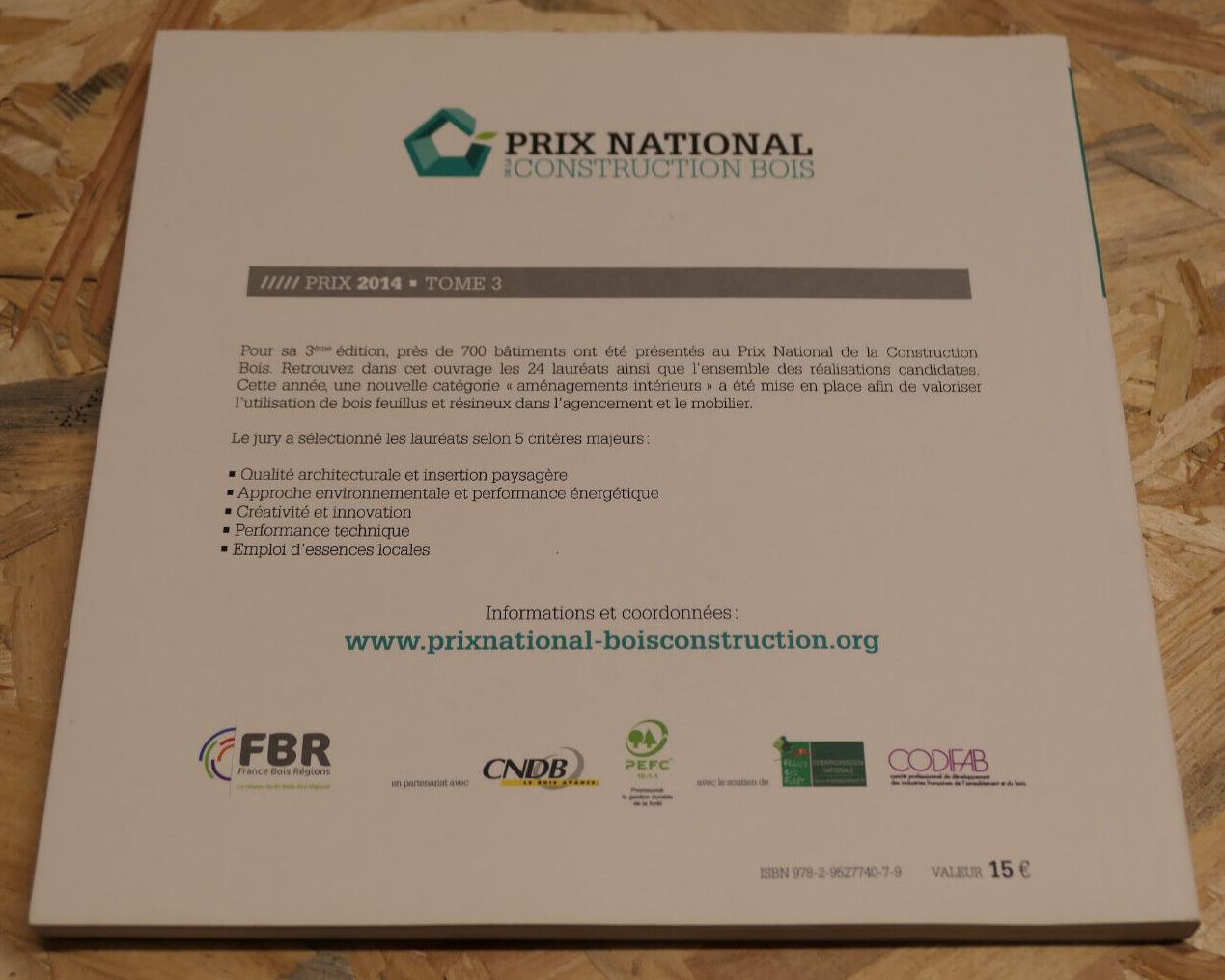 Prix National De La Construction Bois 2014 Tome 3 Architecture Technique Photos