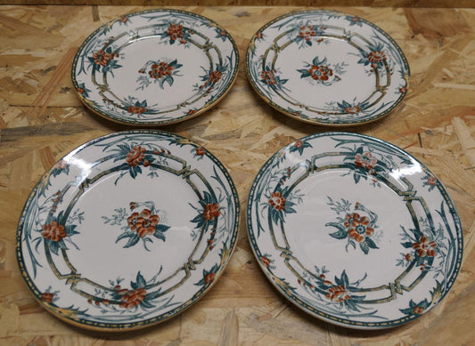 Assiette À Dessert Faïence Opaque De Sarreguemines - Lot de 4