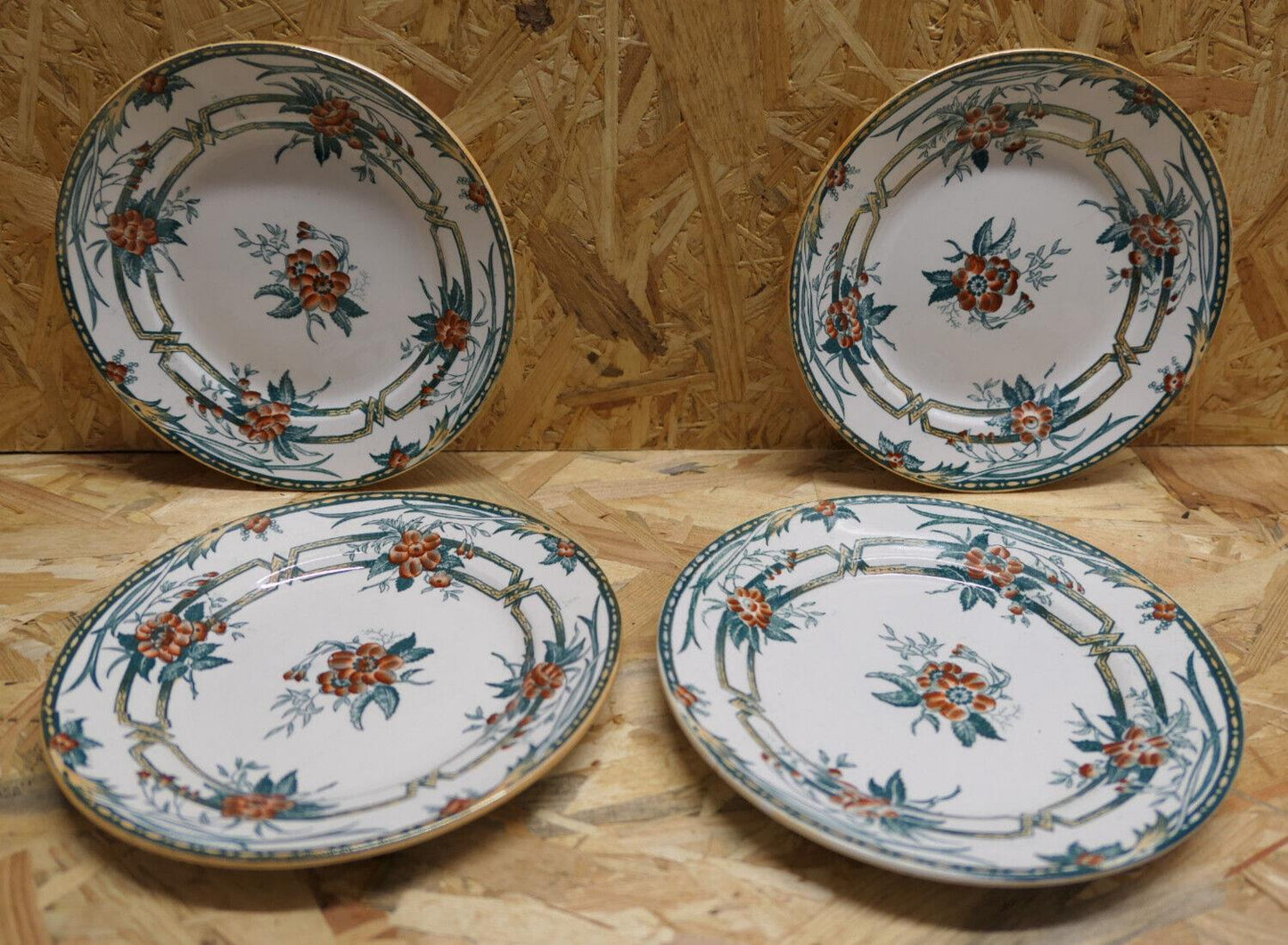Assiette À Dessert Faïence Opaque De Sarreguemines - Lot de 4