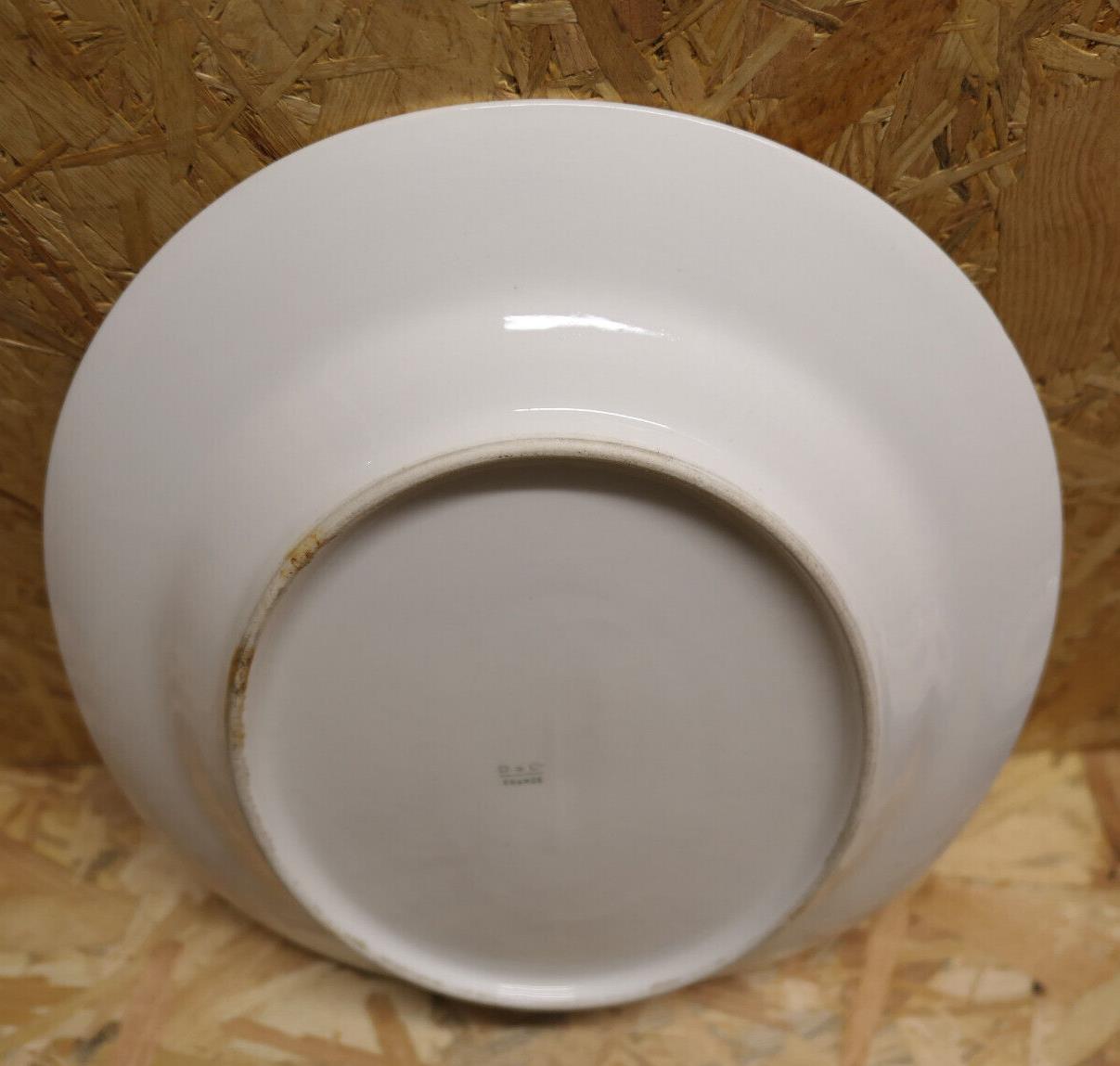 Ancien Grand Plat De Service Ovale Porcelaine Limoges Delinieres D&Co c1900