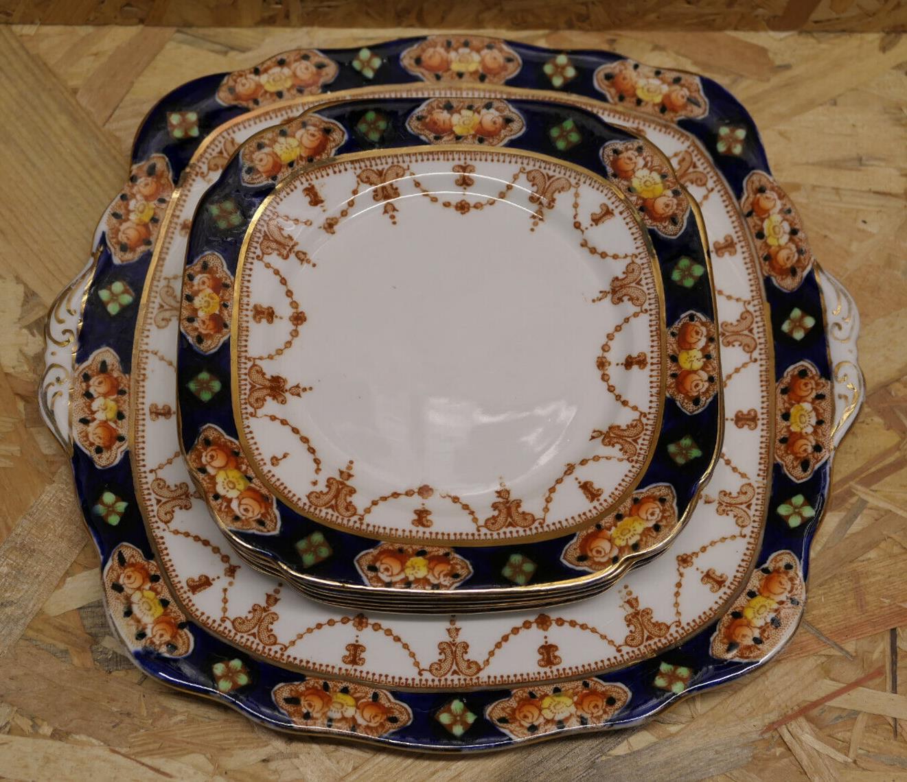 Rare Service À Thé En Porcelaine Anglaise Royal Albert Crown China England 1925