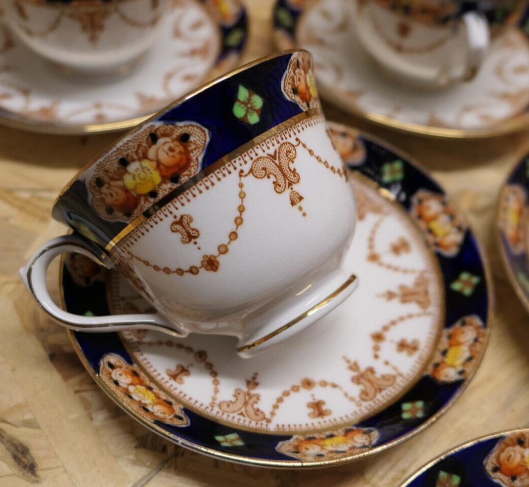 Rare Service À Thé En Porcelaine Anglaise Royal Albert Crown China England 1925