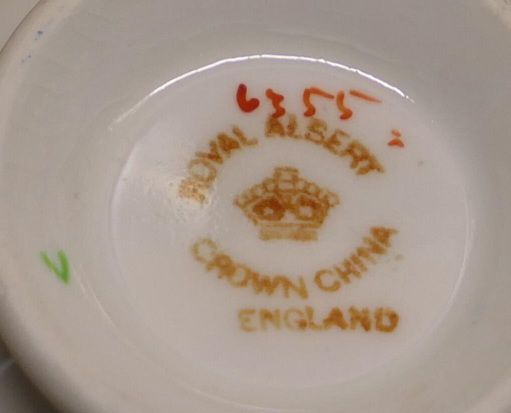 Rare Service À Thé En Porcelaine Anglaise Royal Albert Crown China England 1925