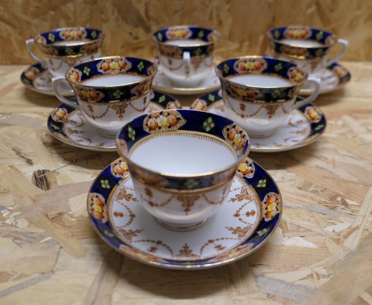 Rare Service À Thé En Porcelaine Anglaise Royal Albert Crown China England 1925