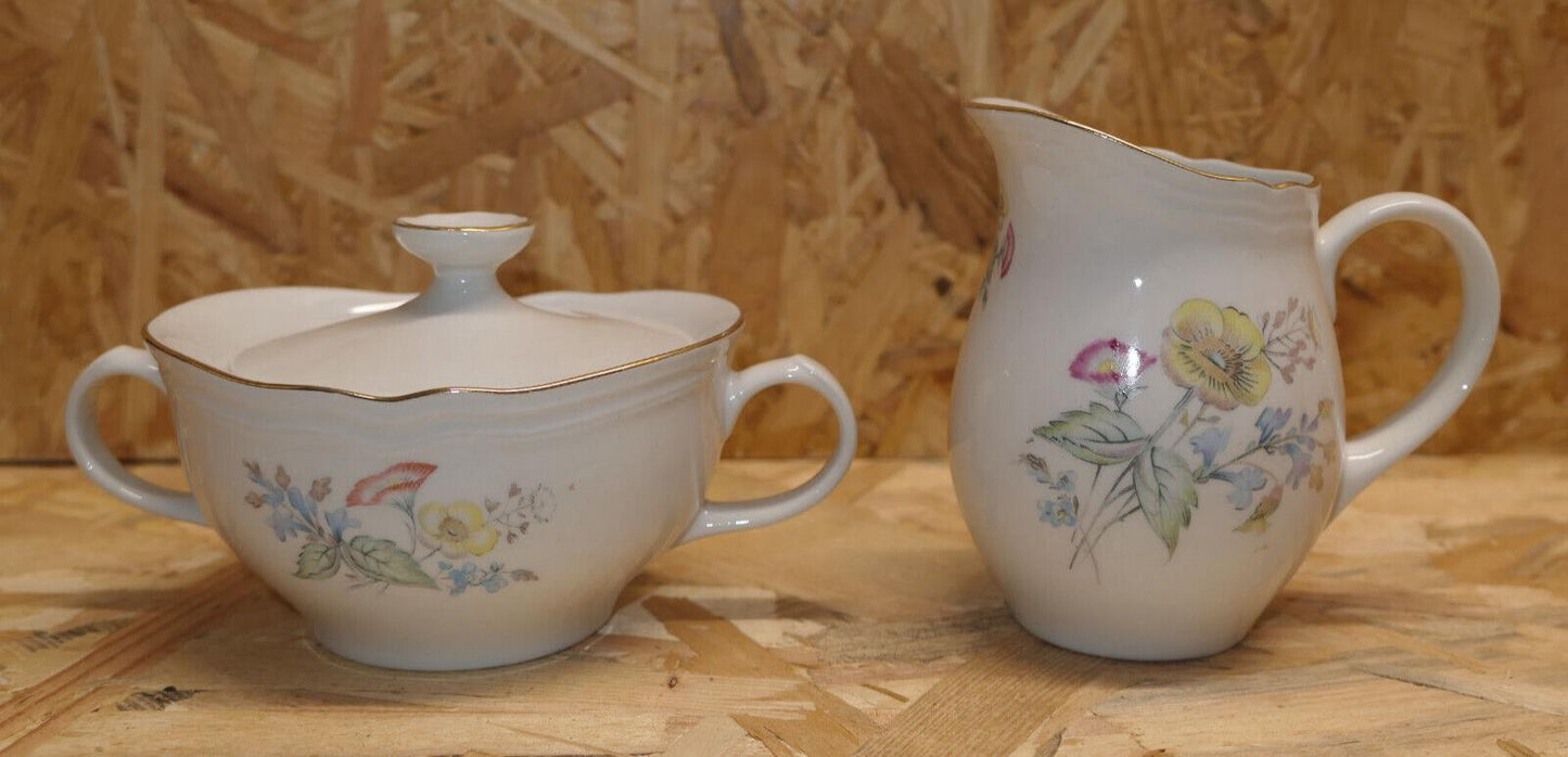 Ensemble Vintage Sucrier Et Pot À Lait En Porcelaine Richard Ginori Ariston