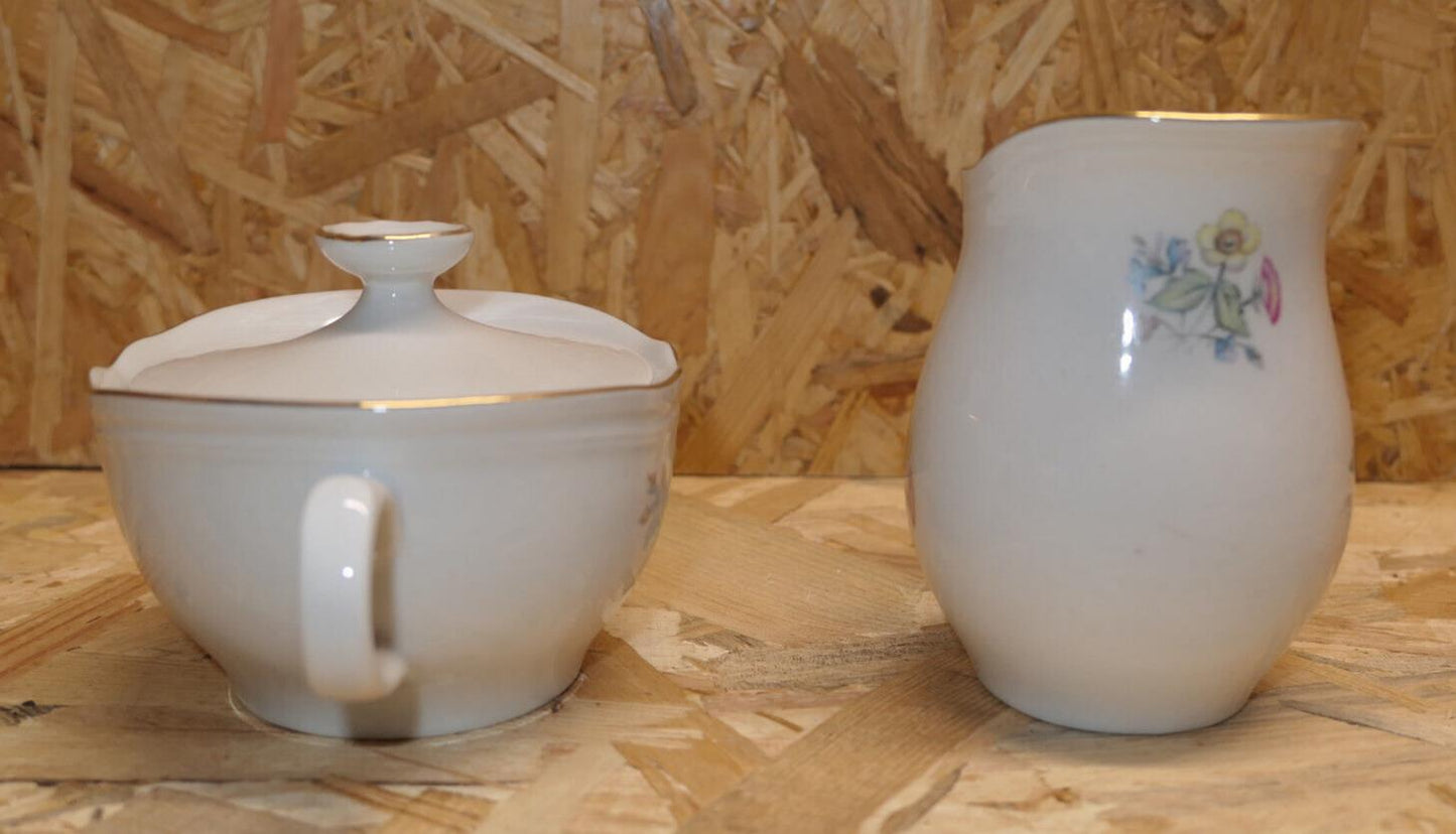 Ensemble Vintage Sucrier Et Pot À Lait En Porcelaine Richard Ginori Ariston