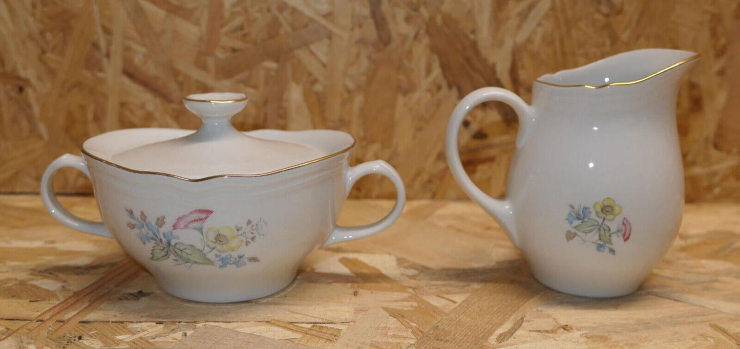 Ensemble Vintage Sucrier Et Pot À Lait En Porcelaine Richard Ginori Ariston