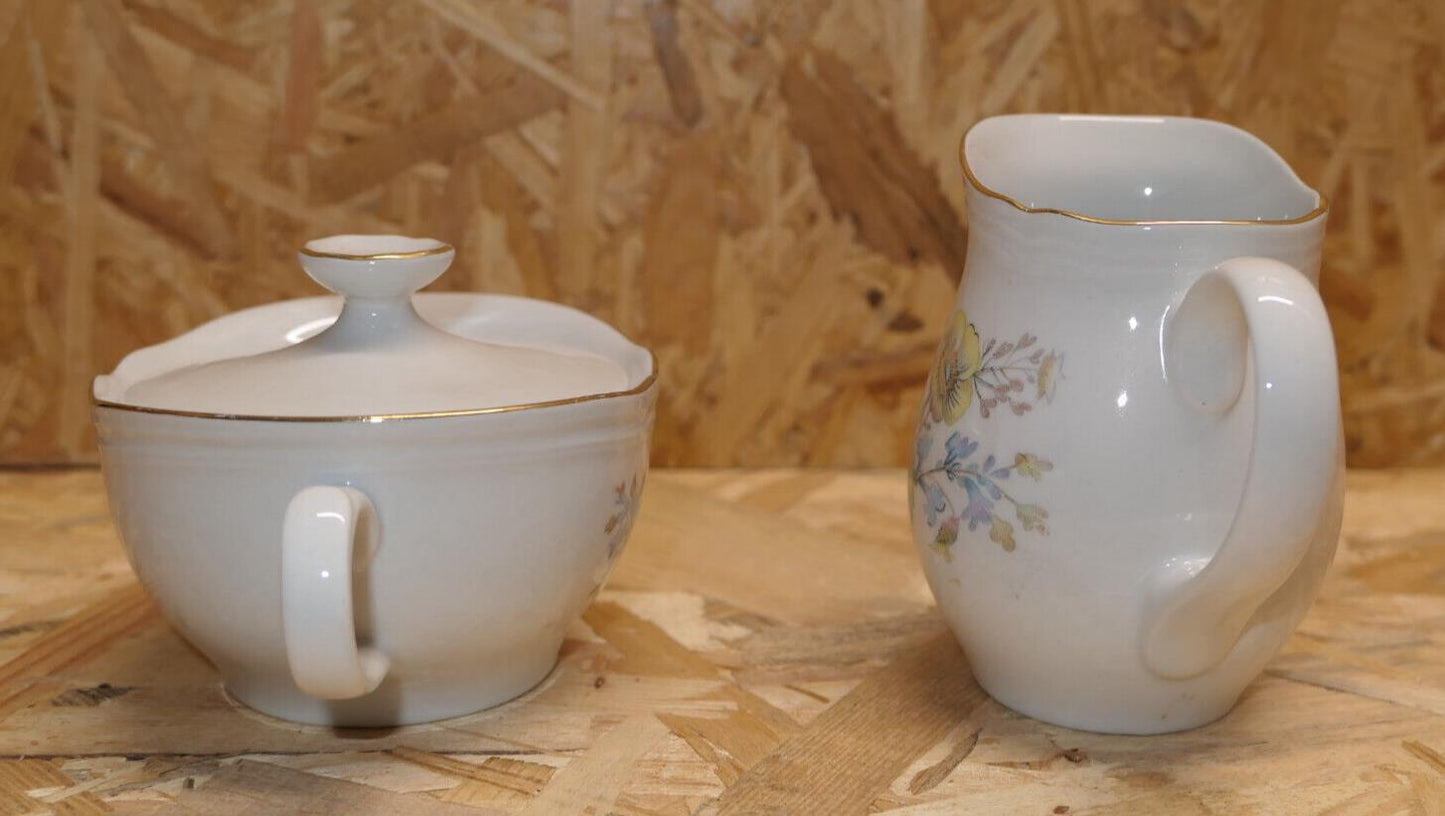 Ensemble Vintage Sucrier Et Pot À Lait En Porcelaine Richard Ginori Ariston