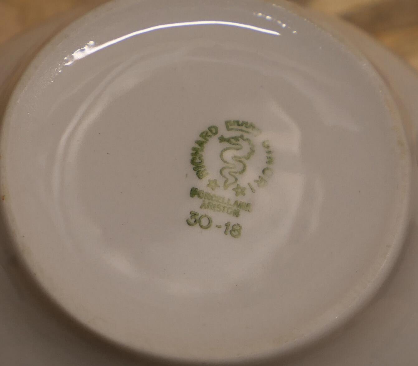 Ensemble Vintage Sucrier Et Pot À Lait En Porcelaine Richard Ginori Ariston