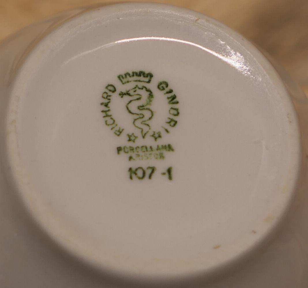 Ensemble Vintage Sucrier Et Pot À Lait En Porcelaine Richard Ginori Ariston