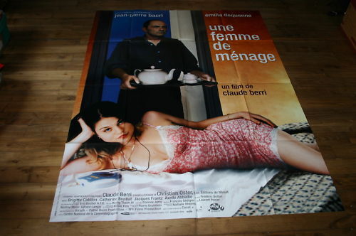 Affiche De Cinéma UNE FEMME DE MENAGE / BACRI / 120x160