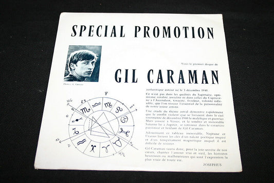 GIL CARAMAN   SP 45T 7"   EVIDEMMENT   PROMO