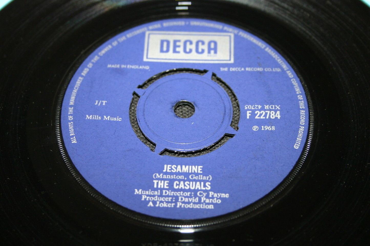 THE CASUALS SP 45T 7" JESAMINE / I'VE GOT SOMETHING TOO UK 1968