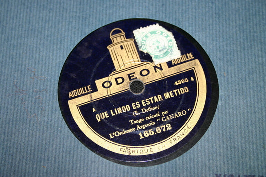 ORCHESTRE ARGENTIN CANARO   LOT 2 x 78T   TANGO   ODEON