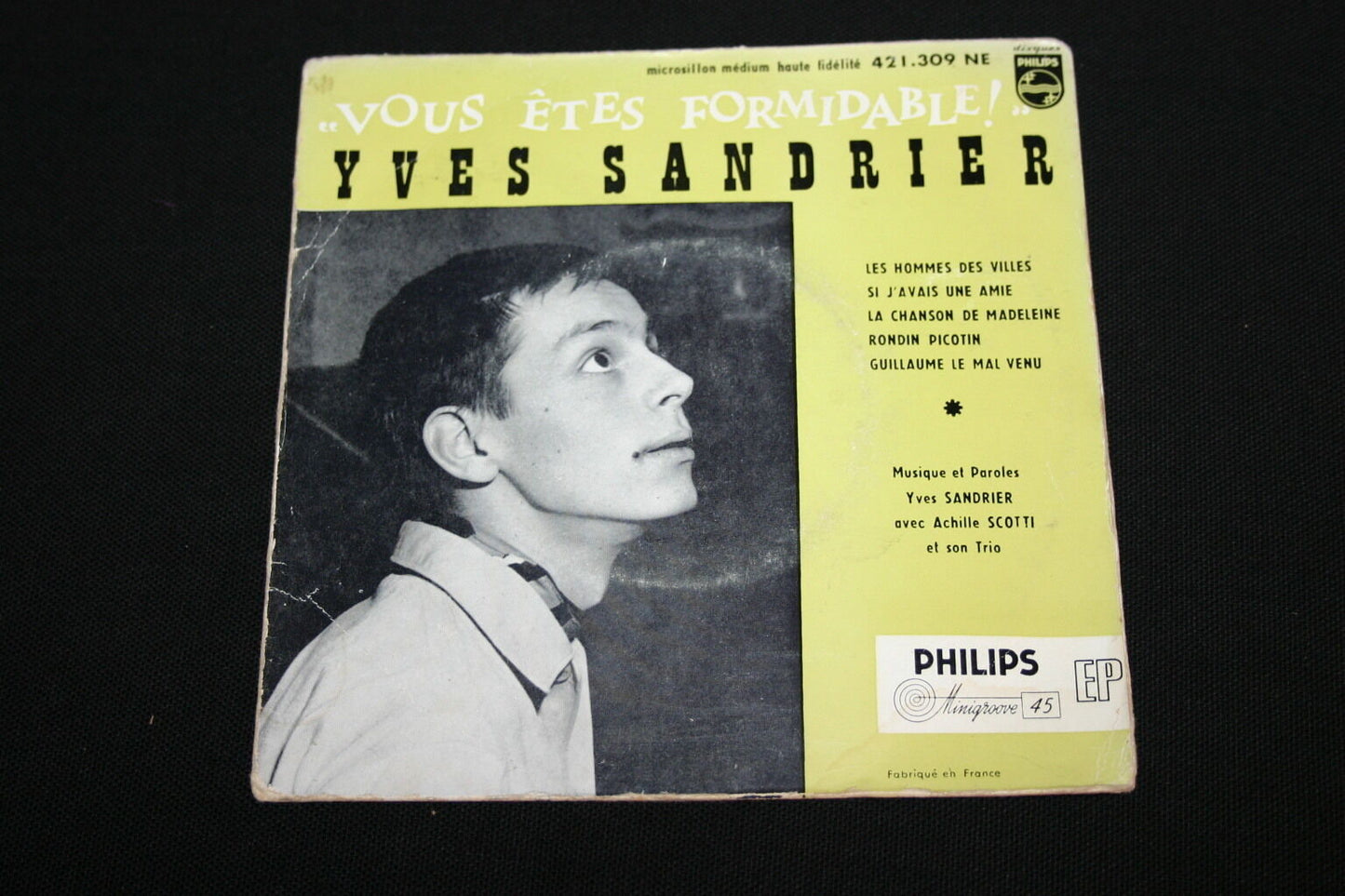 YVES SANDRIER EP 45T 7" CITY MEN