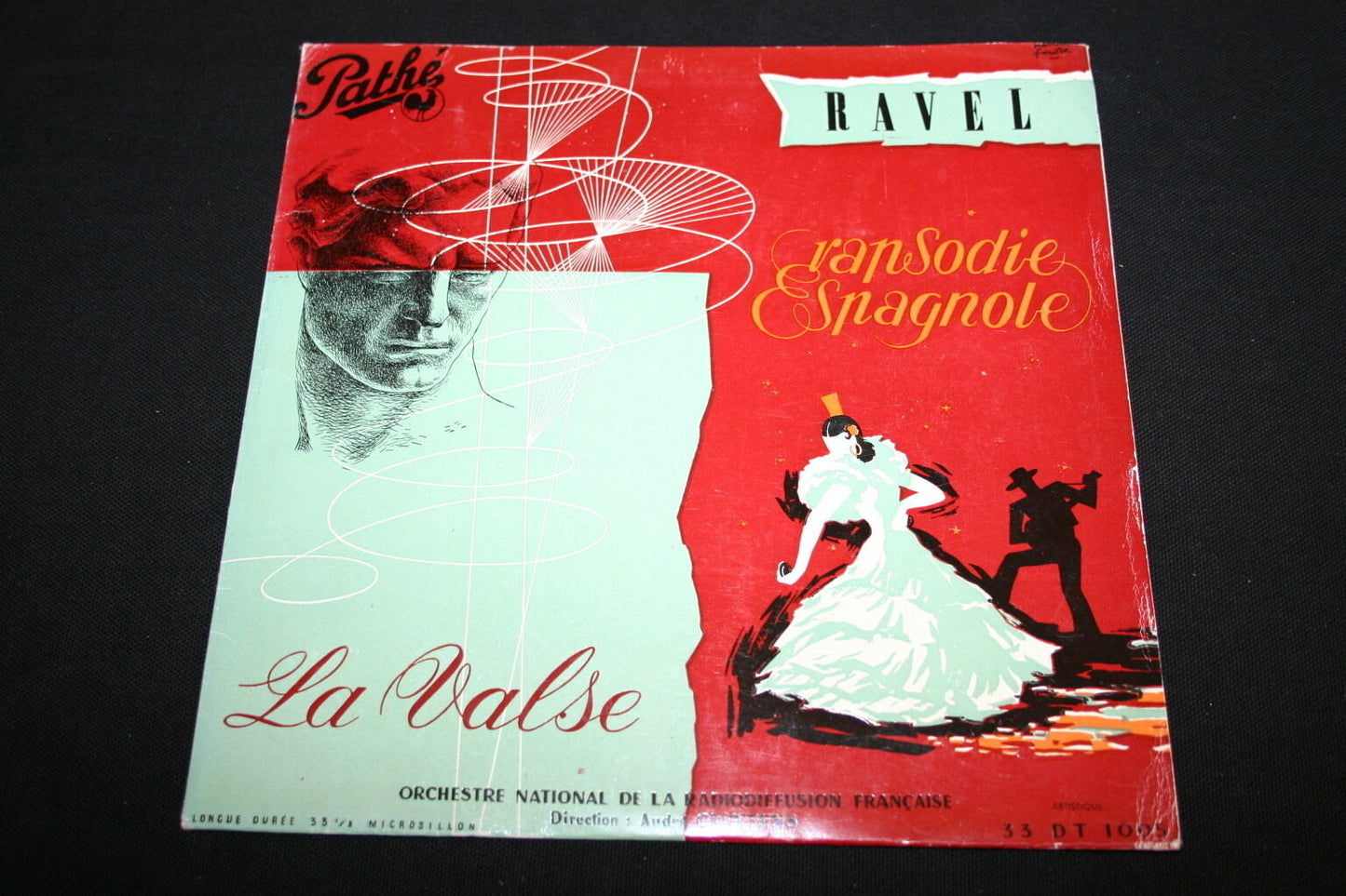 RAVEL / ANDRE CLUYTENS LP 33T 10" LA VALSE / SPANISH Rhapsody Pathe