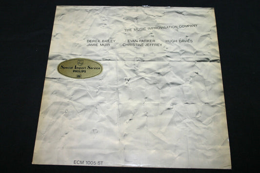 THE MUSIC IMPROVISATION COMPANY   LP 33T 12"   BAILEY PARKER DAVIES MUIR JEFFREY