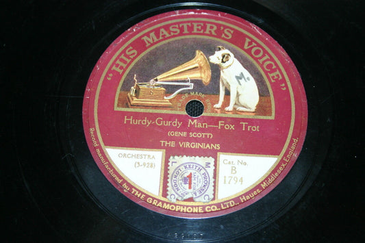 JACK CHAPMAN & HIS DRAKE HOTEL ORCHESTRA / THE VIRGINIANS   78T