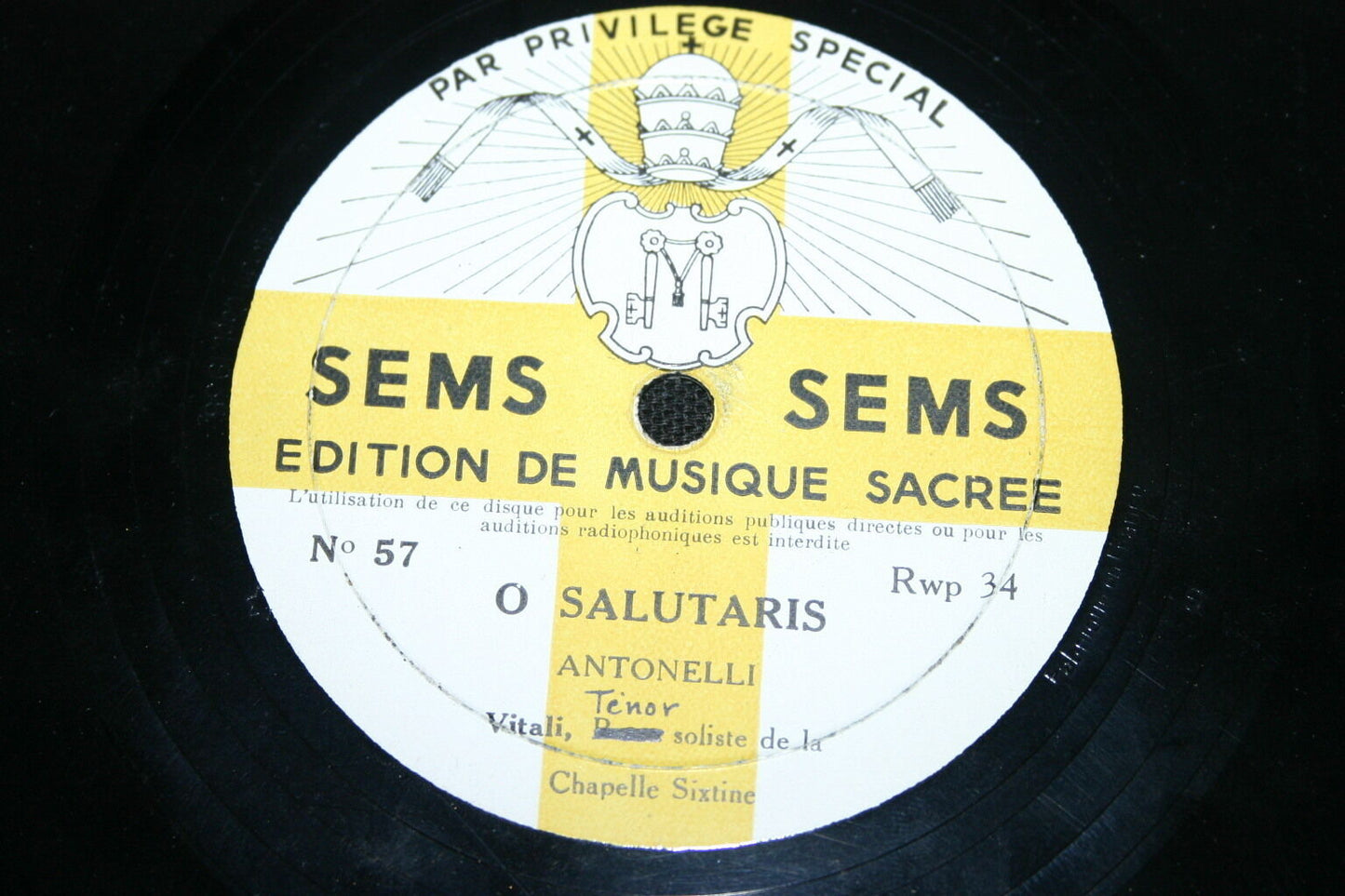 VIADANA: Exultate justi in domino / ANTONELLI: O salutaris 78T SEMS 57