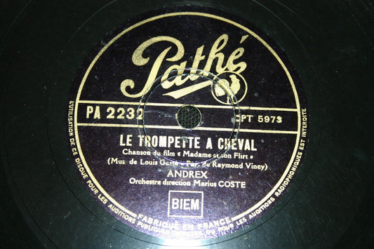 ANDREX   78T   TOUS LES GOUTS SONT DANS LA NATURE / LE TROMPETTE A CHEVAL