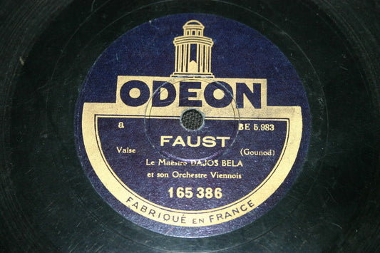 MAESTRO DAJOS BELA   78T   FAUST / L'OR ET L'ARGENT