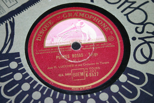 JOSE M. LUCCHESI (TANGO)   78T   POBRES ROSAS / BARCA CHIQUITA