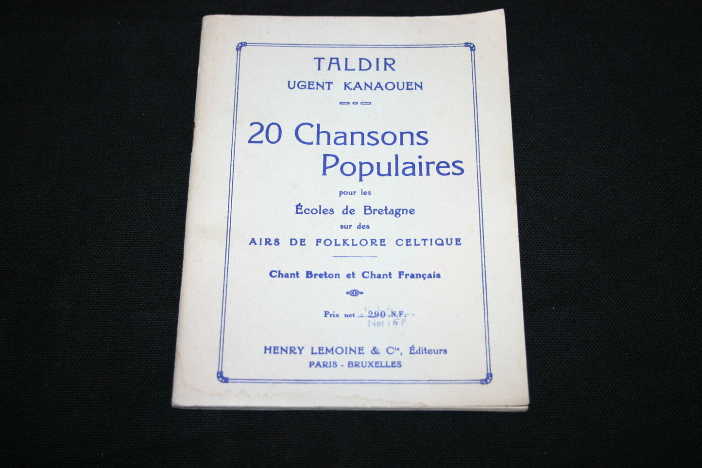 TALDIR / 20 CHANSONS POPULAIRES / FOLKLORE CELTIQUE