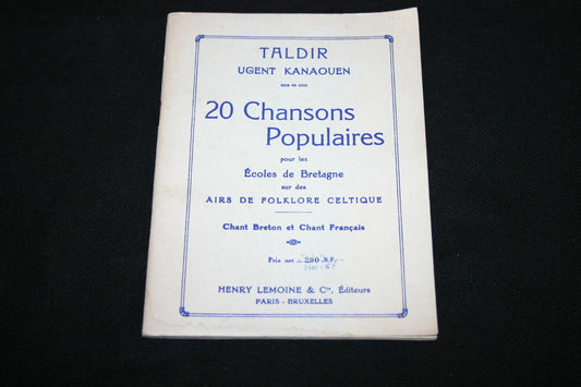 TALDIR / 20 CHANSONS POPULAIRES / FOLKLORE CELTIQUE