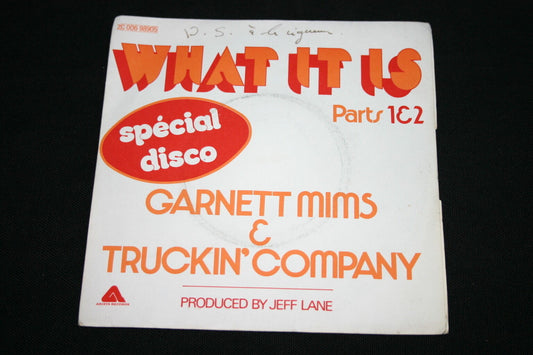 GARNETT MIMS & TRUCKIN' COMPANY   SP 45T 7"   WHAT IT IS   1977