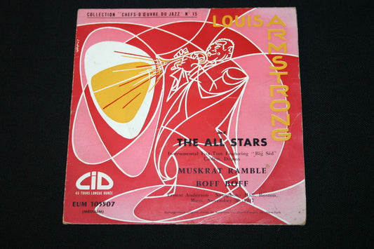 LOUIS ARMSTRONG & THE ALL STARS   SP 45T 7"   MUSKRAT RAMBLE