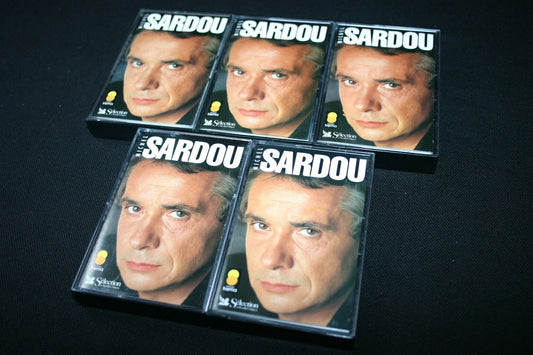 MICHEL SARDOU LOT 5X CASSETTE K7 TAPE