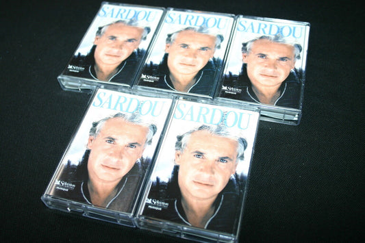 MICHEL SARDOU   LOT 5 X CASSETTE K7 TAPE