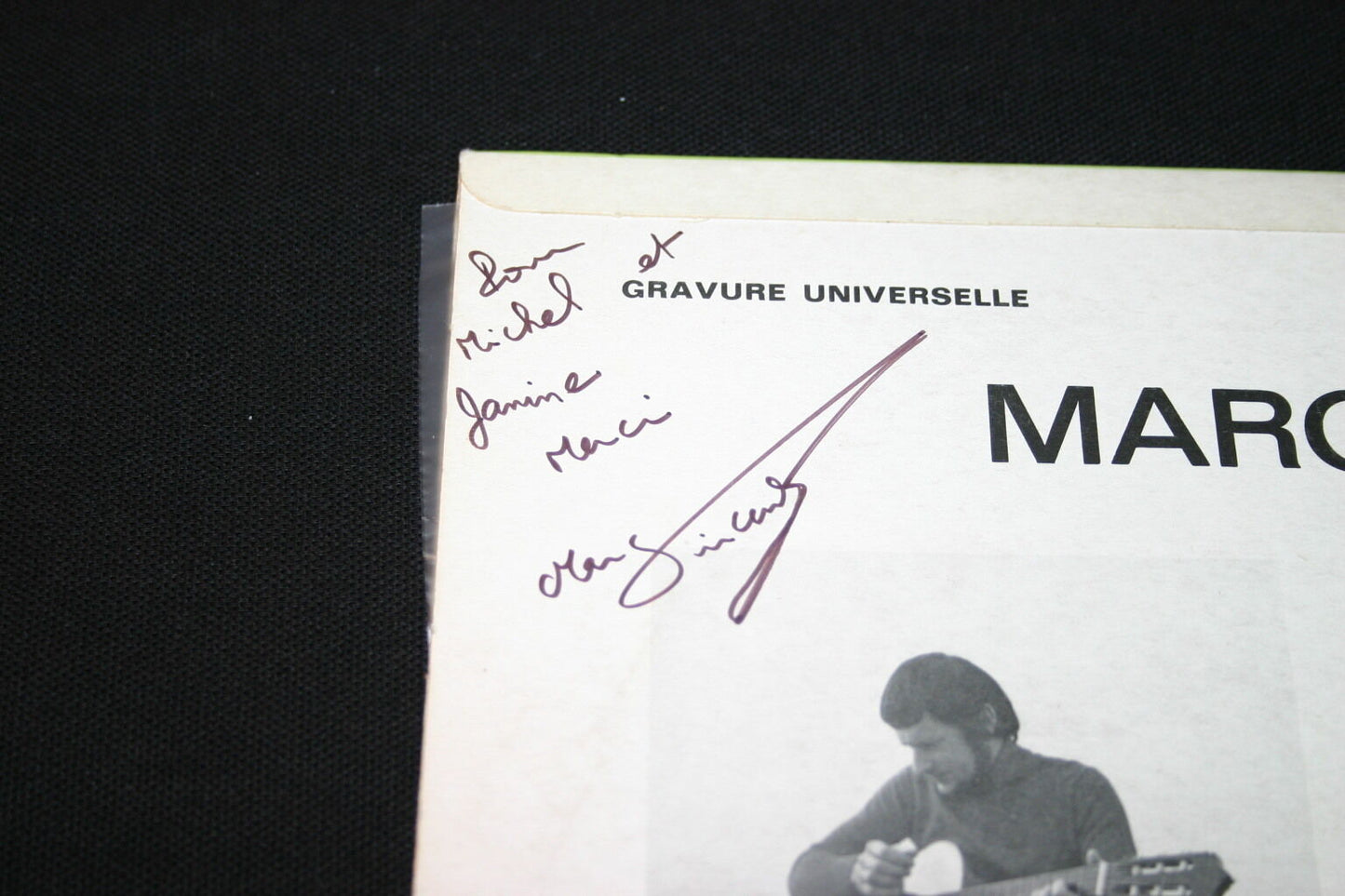MARC VINCENT LOT DE 3 LP 33T 12" TOUS DEDICACES !