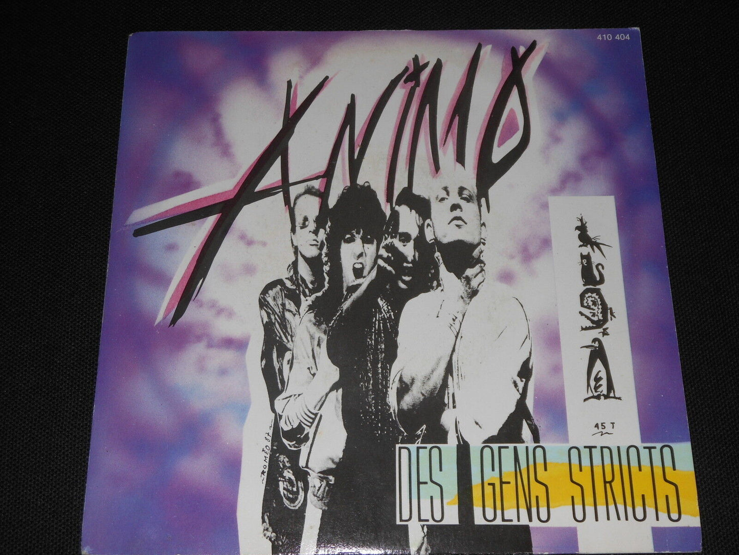 ANIMO SP 45T 7" DES GENS STRICTS 1987