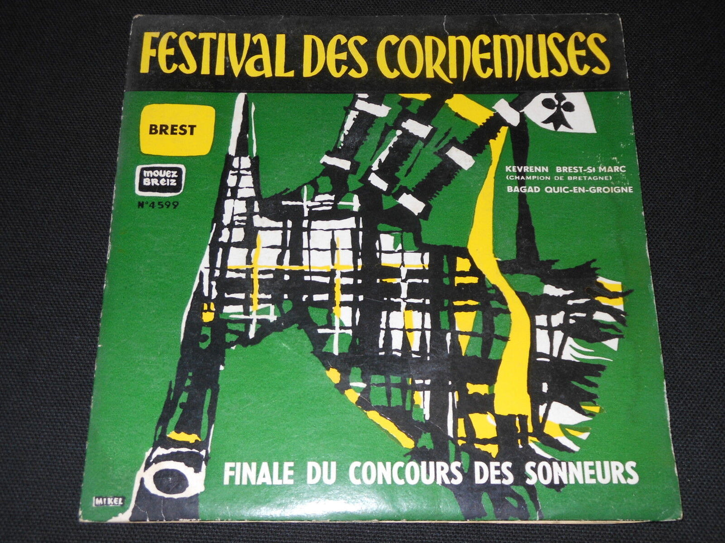 FESTIVAL DES CORNEMUSES BREST EP 45T 7" MOUEZ BREIZ 4599