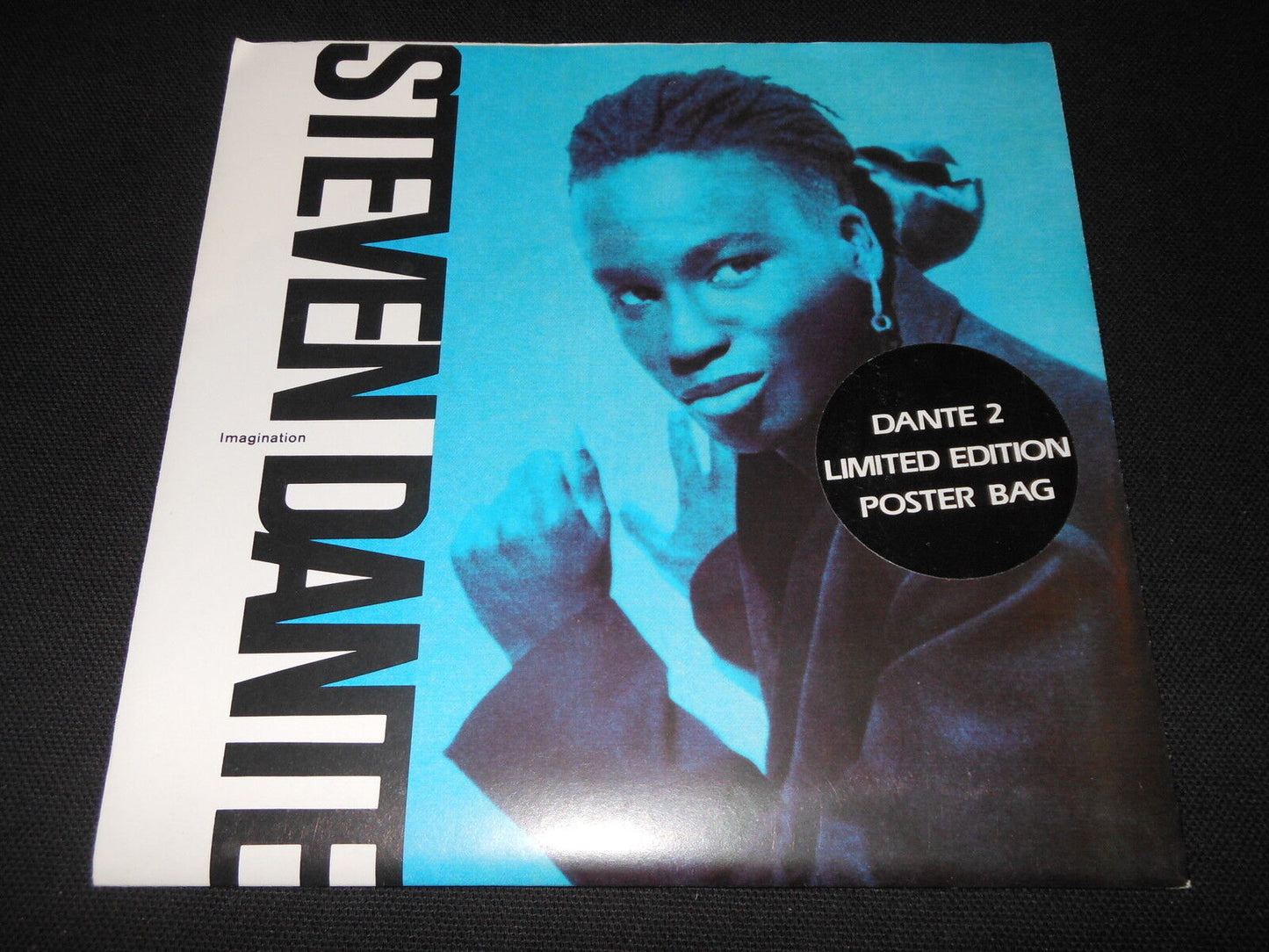 STEVEN DANTE SP 45T 7" IMAGINATION LIMITED EDITION POSTER BAG 1988