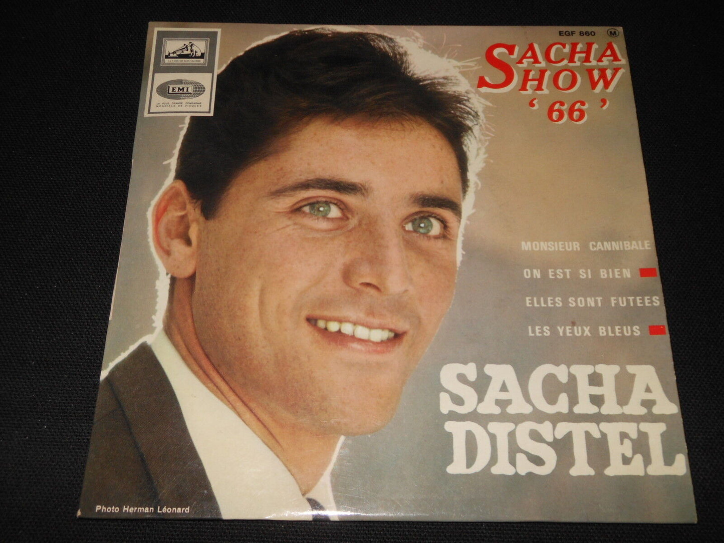 SACHA DISTEL   EP 45T 7"   MONSIEUR CANNIBALE