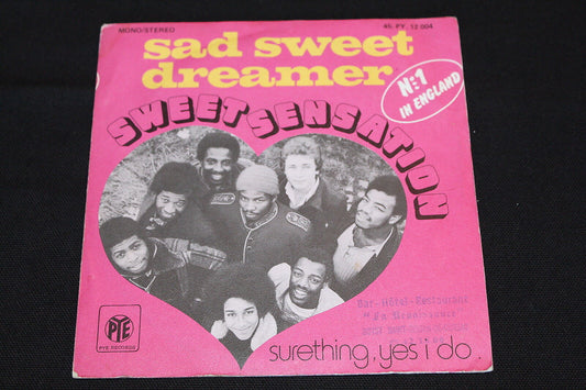 SWEET SENSATION   SP 45T 7"   SAD SWEET DREAMER   1974