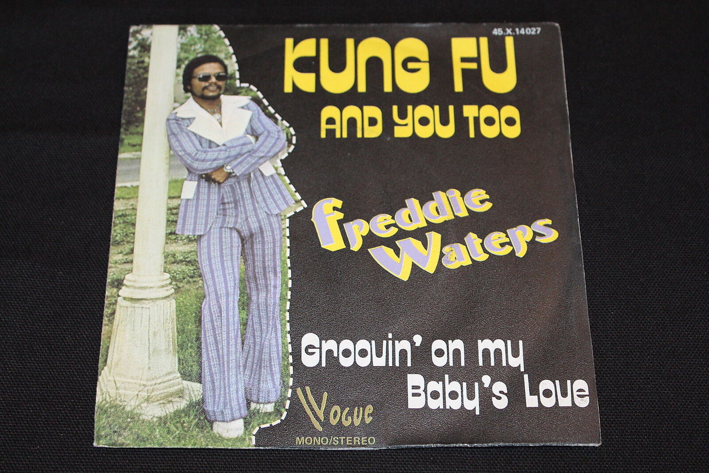 FREDDIE WATERS SP 45T 7" KUNG FU AND YOU TOO 1975