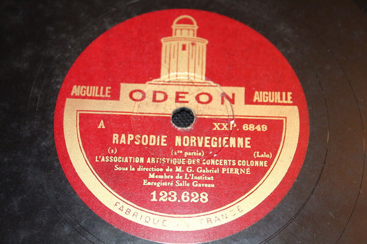 GABRIEL PIERNE   LOT DE 2 78T   ODEON