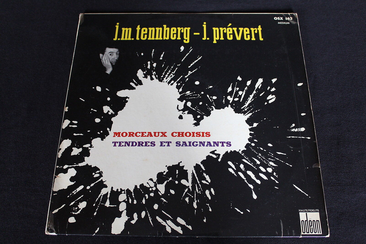 J.M. TENNBERG / JACQUES PREVERT LP 33T 12" MORCEAUX CHOISIS ODEON OSX 162