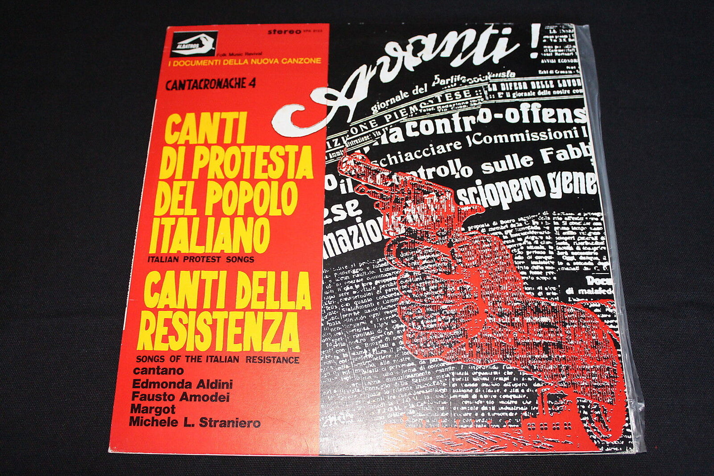 CANTI DI PROTESTA DEL POPOLO ITALIANO / CANTI DELLA RESISTENZA LP 33T 12" ITALY