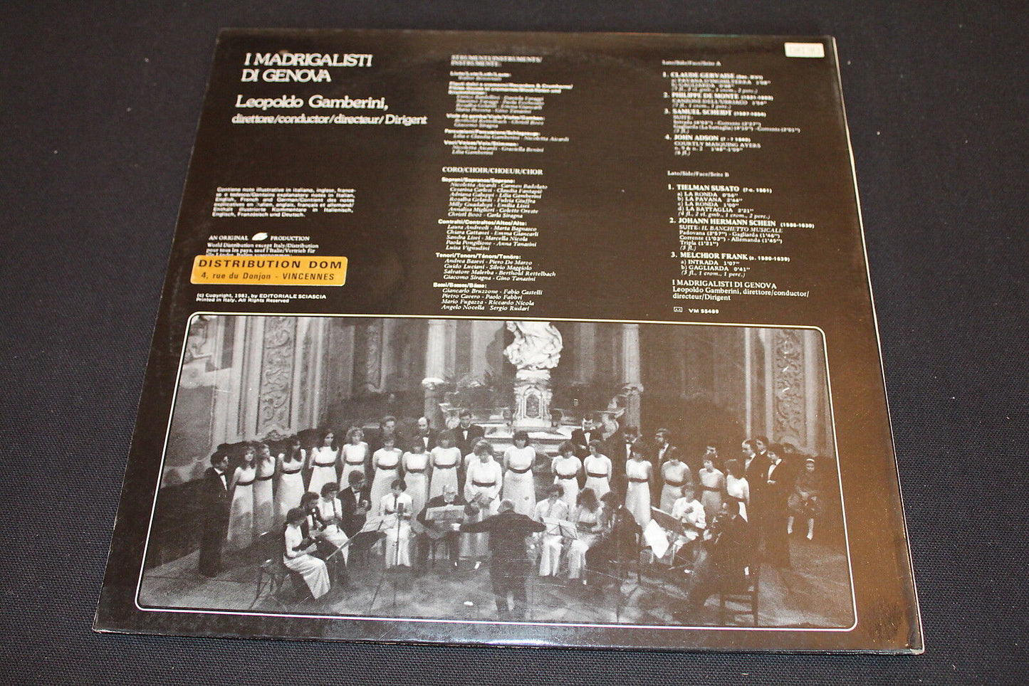 BATTAGLIE E BANCHETTI MUSICALI LEOPOLDO GAMBERINI ARS NOVA LP 33T 12"