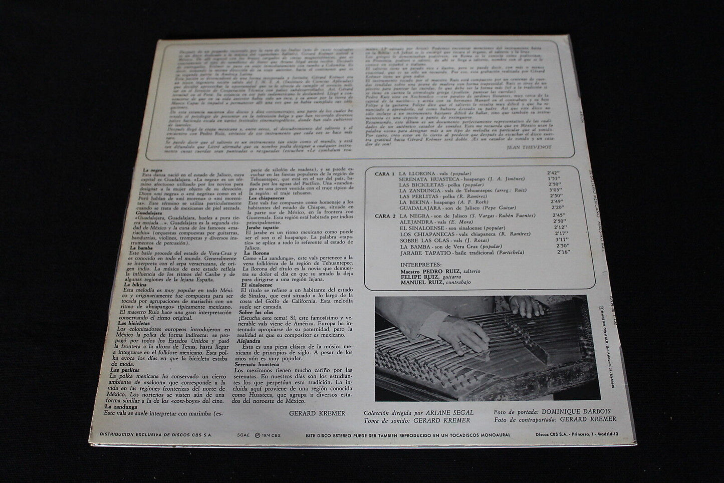 EL SALTERIO MEXICANO LP 33T 12" ARION ARN 30T183 SPAIN 1974