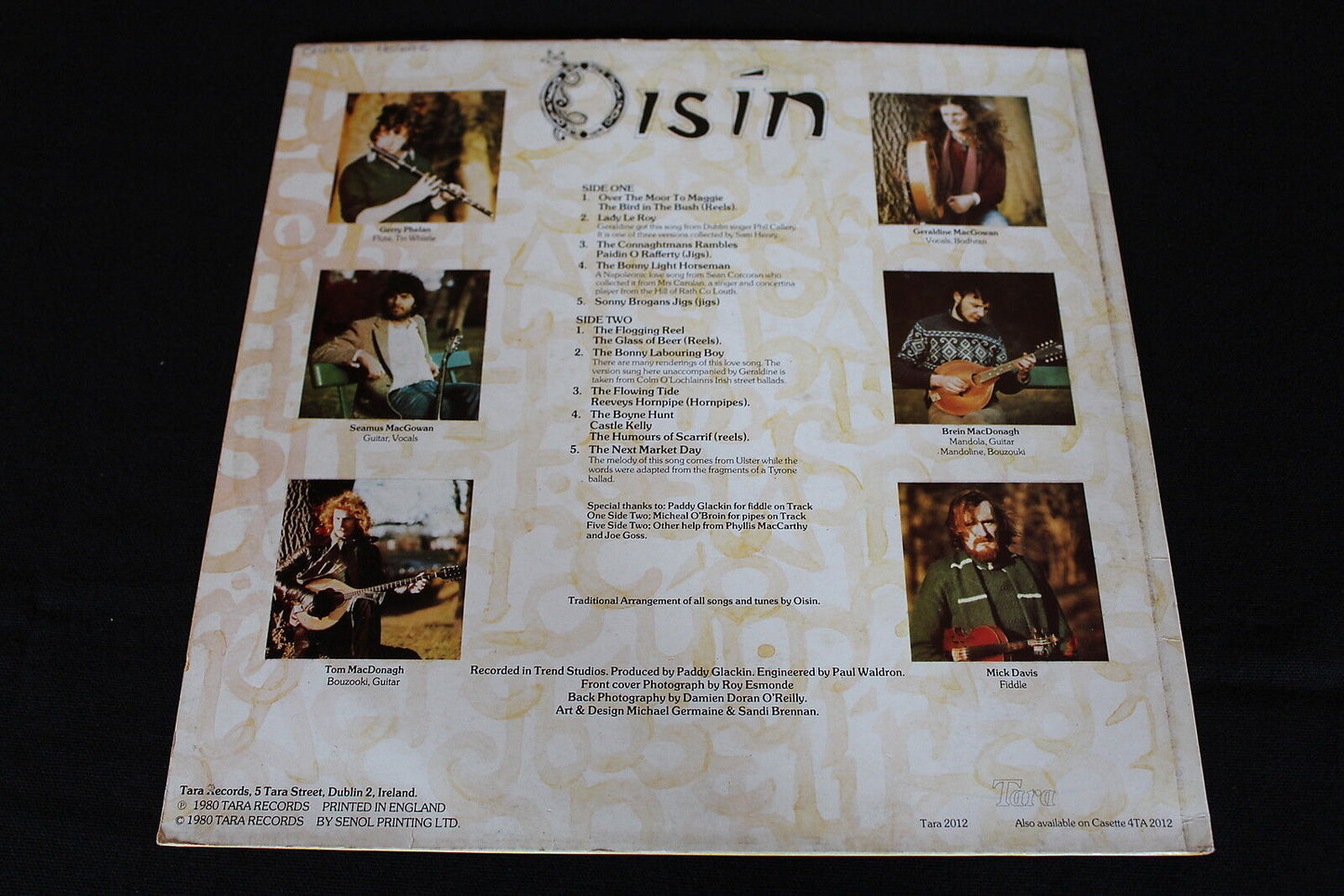OISIN OVER THE MOOR TO MAGGIE LP 33T 12" 1980 TARA 2012
