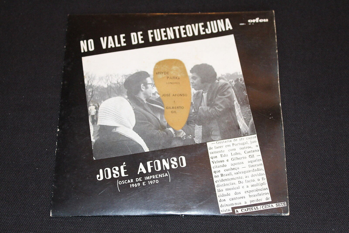 JOSE AFONSO EP 45T 7" NO VALE DE FIENTEOVEJUNA ORFEU ATEP 6389