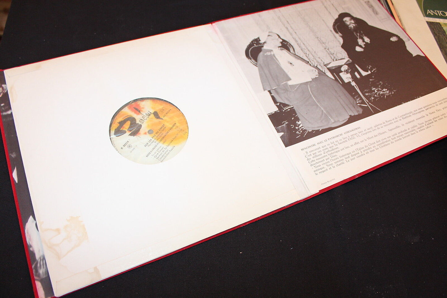 SUR LES PAS DU CHRIST PAUL VI PELERINAGE EN TERRE SAINTE LP 33T 12"