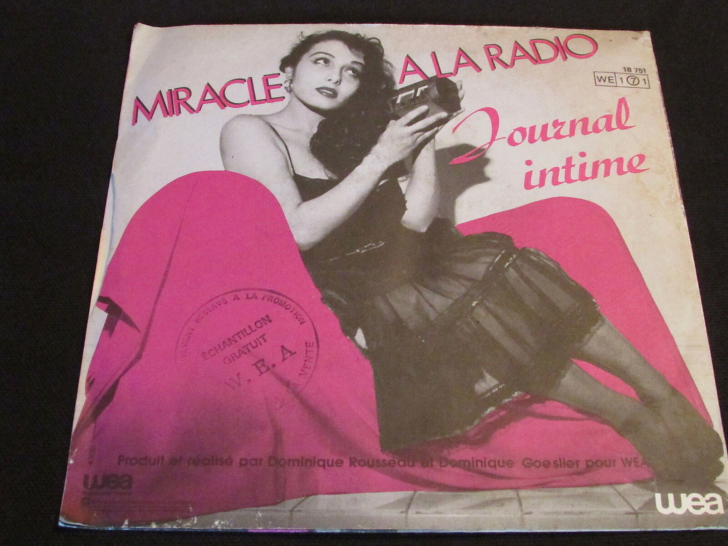 JOURNAL INTIME SP 45T 7" MARRE MARRE MARRE 1981
