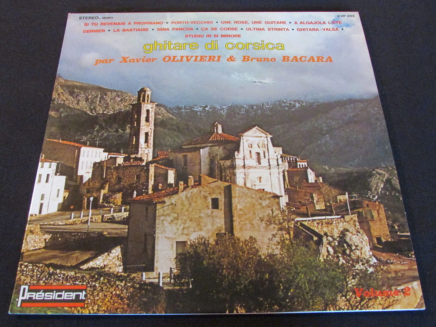 GHITARE DI CORSICA XAVIER OLIVIERI / BRUNO BACARA KVP 283 LP 33T 12"