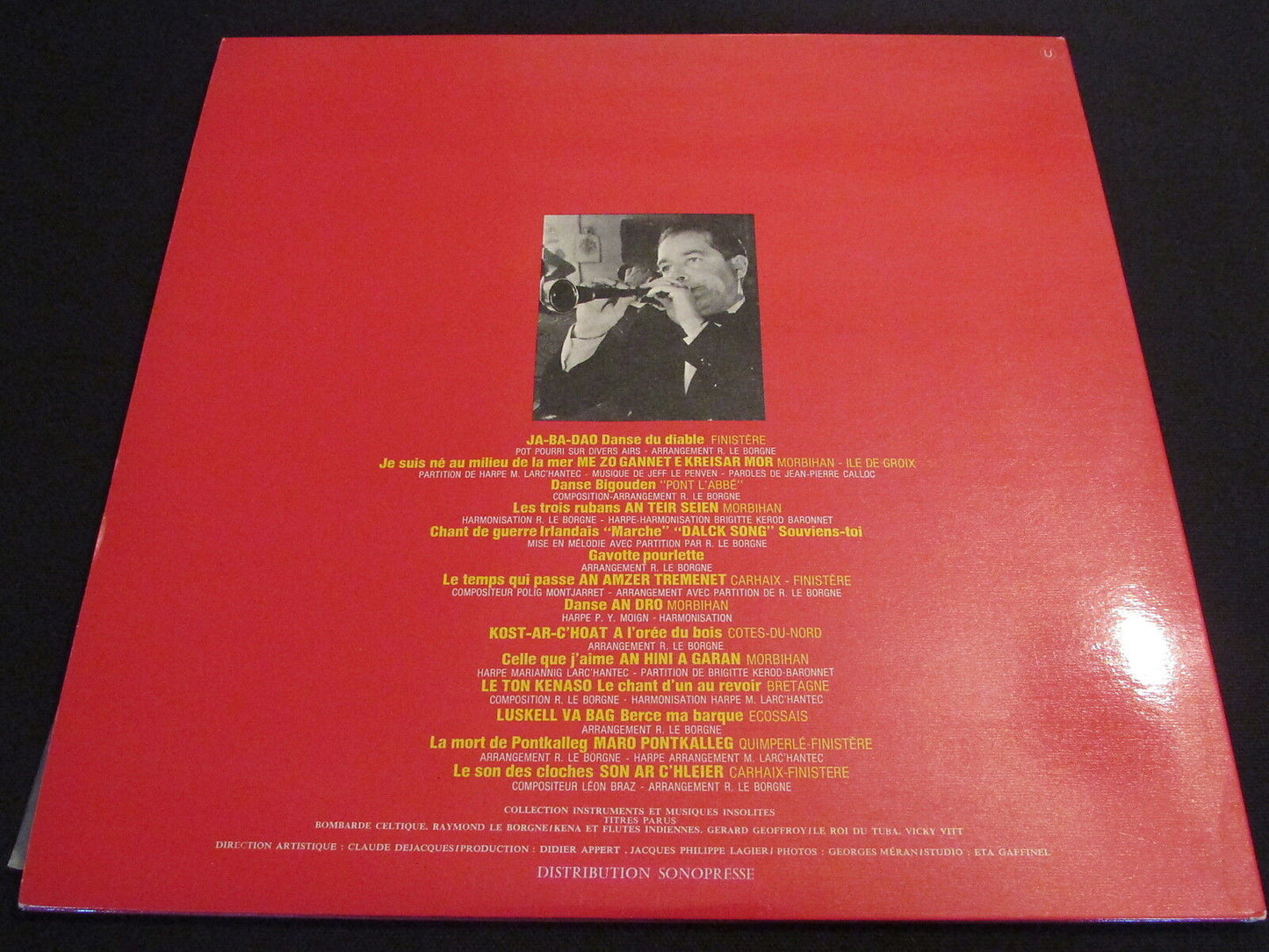 MUSIQUES ET INSTRUMENTS INSOLITES BOMBARDE CELTIQUE SONOPRESSE LP 33T 12"